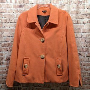 600 West Coat Lined Orange Size 14
